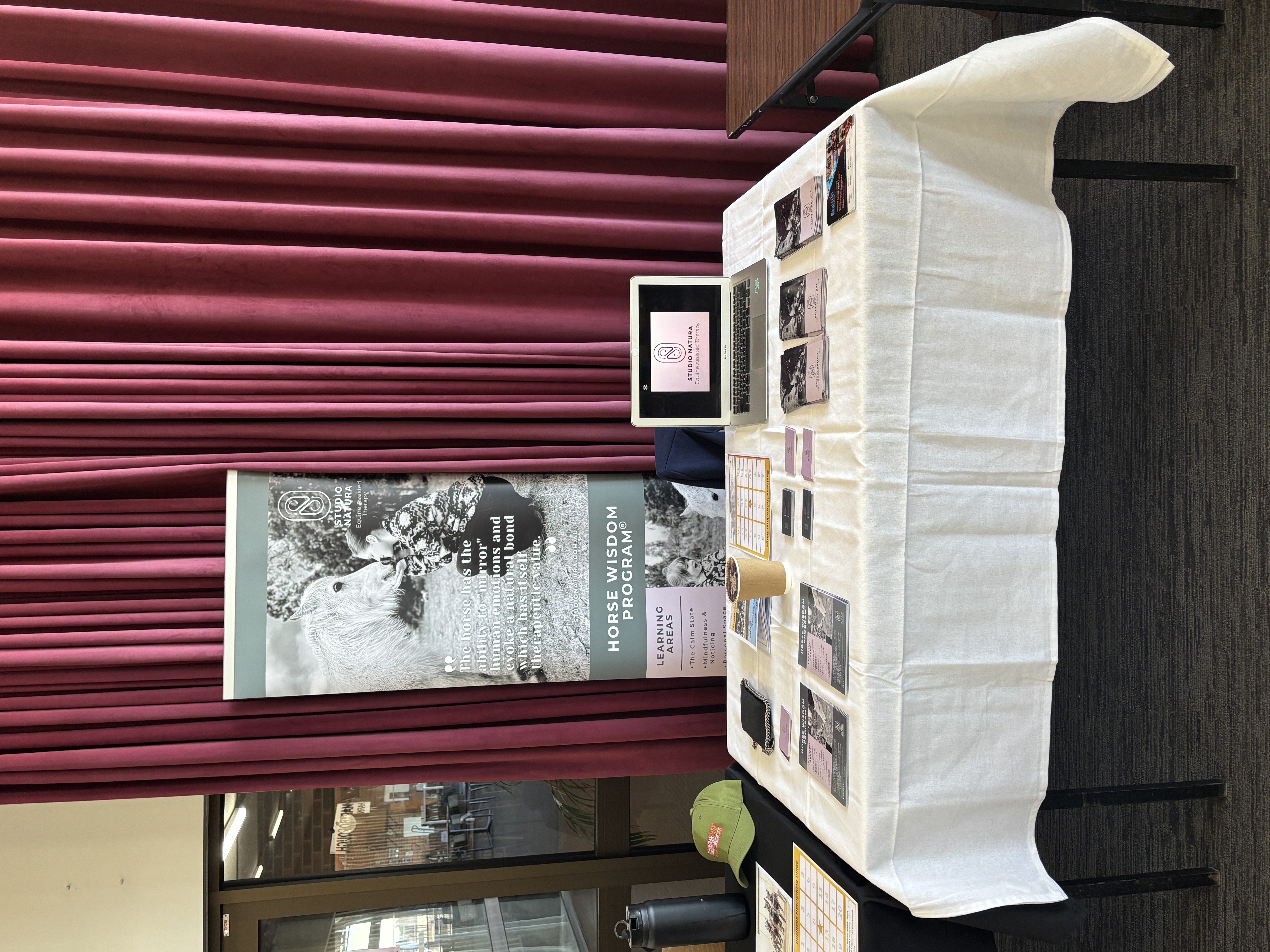 table with information pamphlets