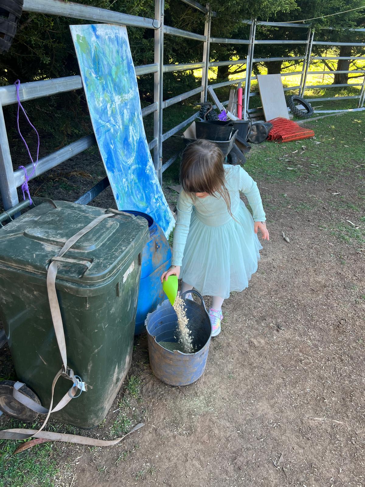 lady speaking to horses